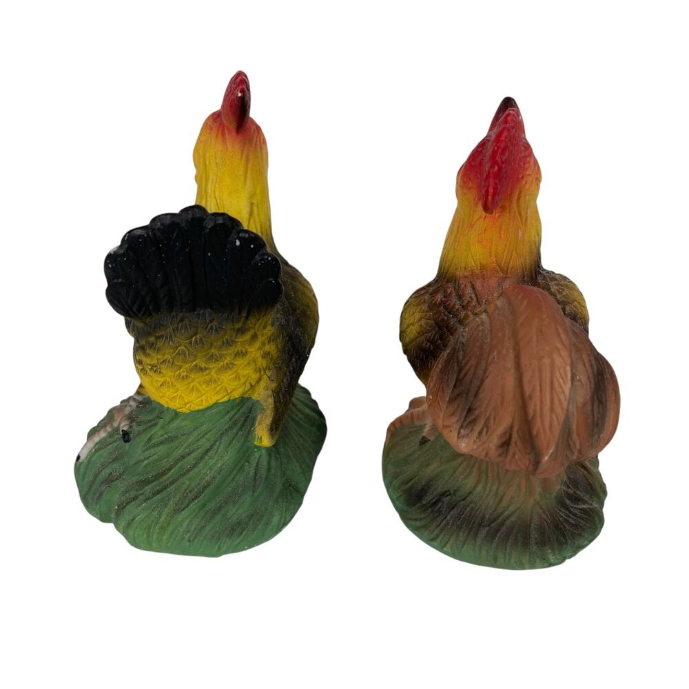 Salt and Pepper Shaker Decor Chicken Rooster Vintage - Picture 3 of 7